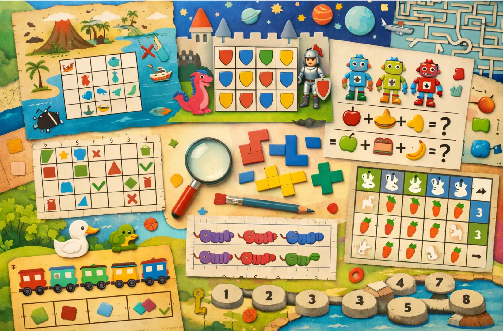 Usborne Logic Puzzles for Calm, Confident Problem Solving - Cool Math ...