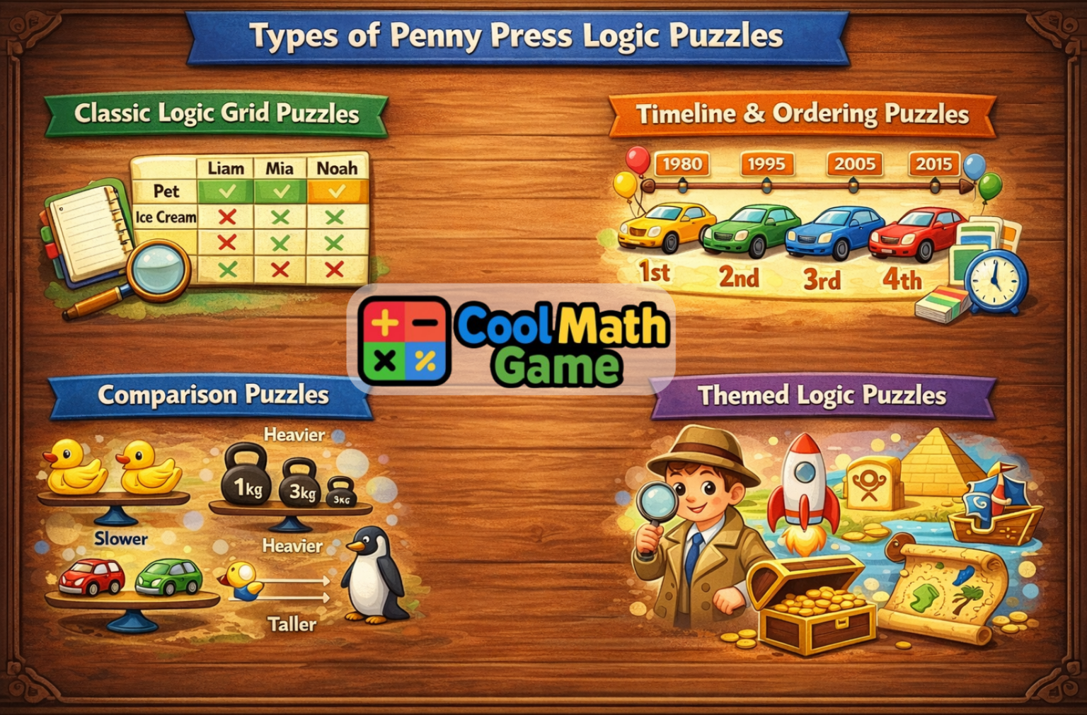 Classic Math Puzzle Classic Penny Press Logic Puzzles for True Puzzle Lovers – Play Now ...