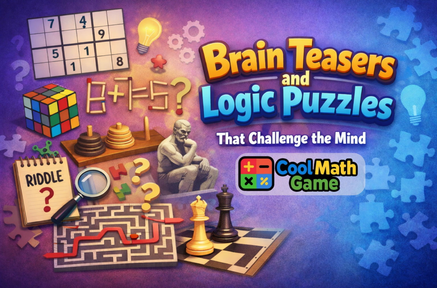 Mensa Logic Puzzles for Calm, Confident Problem Solving - Cool Math ...