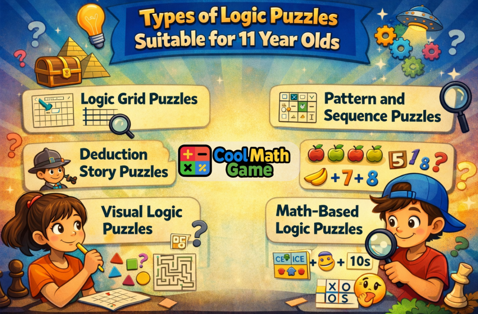 Logic Puzzles for 11 Year Olds That Make Thinking Fun – Play Now - Cool ...